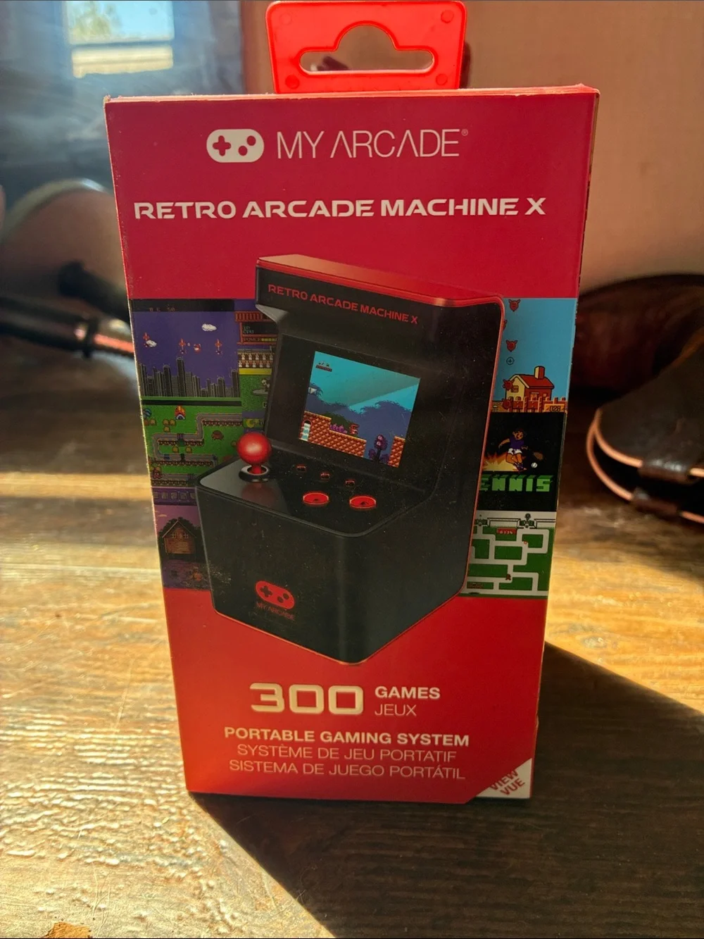 Arcade Retro Arcade Machine X Portable Gaming System - Red/Black